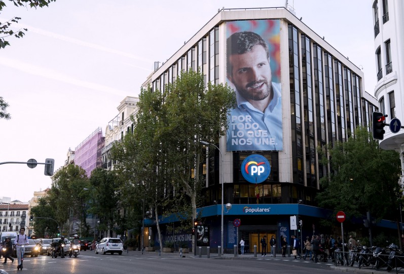 <p>Génova 13, sede actual del Partido Popular (Madrid).</p>