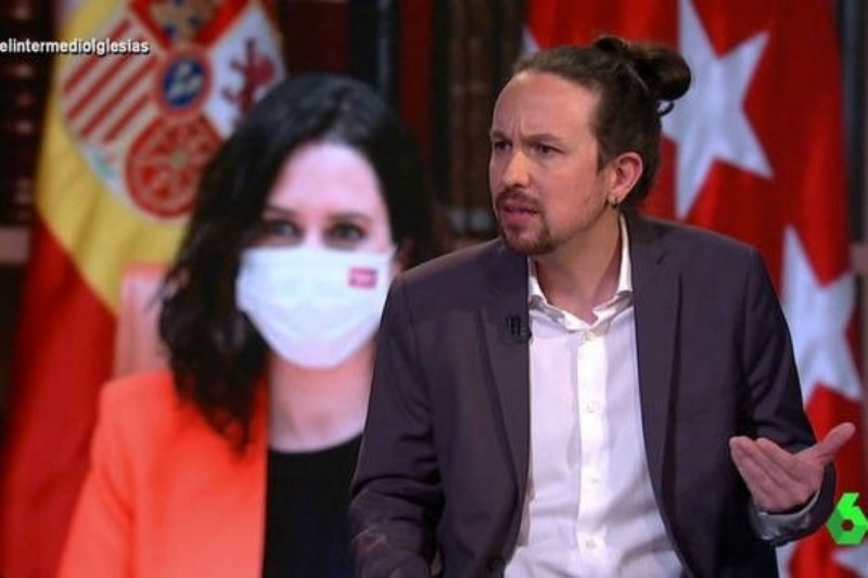 <p>Pablo Iglesias, durante su entrevista en El Intermedio.</p>