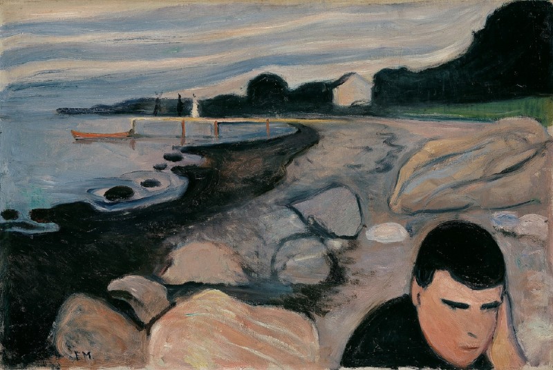 <p>Melancolía. Edvard Munch (1892).</p>