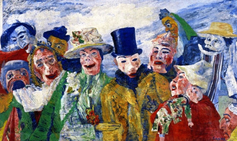 <p>La intriga. James Ensor (1890).</p>