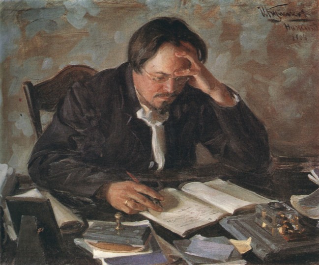 <p>Retrato de Evgeny Chirikov, de Ivan Kulikov.</p>