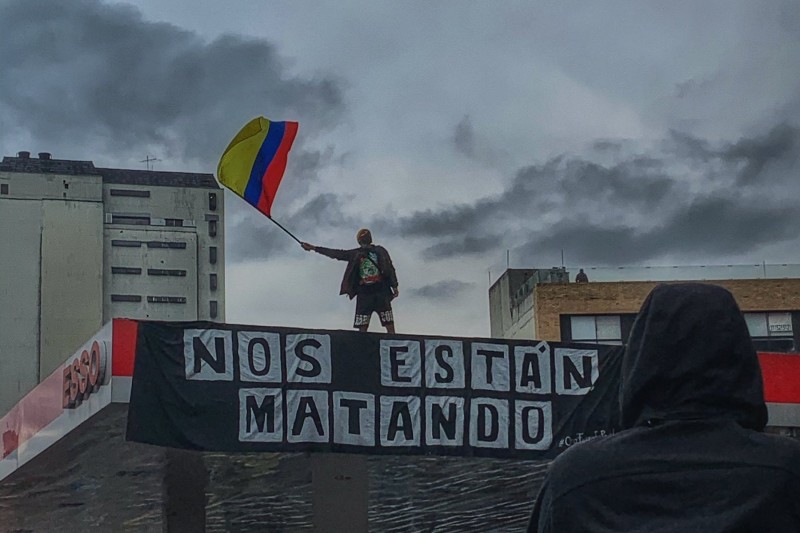 <p>Manifestación en Bogotá (Colombia).</p>