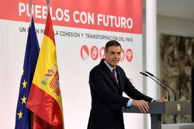 <p>Pedro Sánchez, durante la presentación del Plan de Medidas frente al Reto Demográfico.</p>