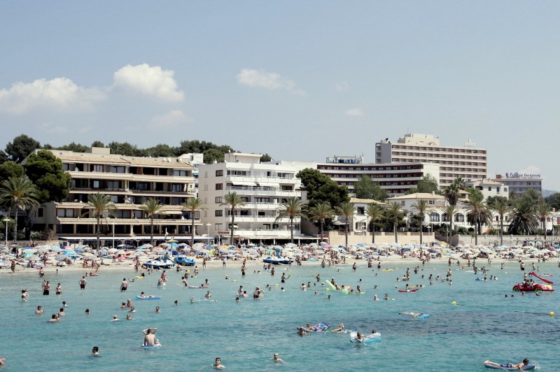 <p>Playa en Peguera (Mallorca).</p>