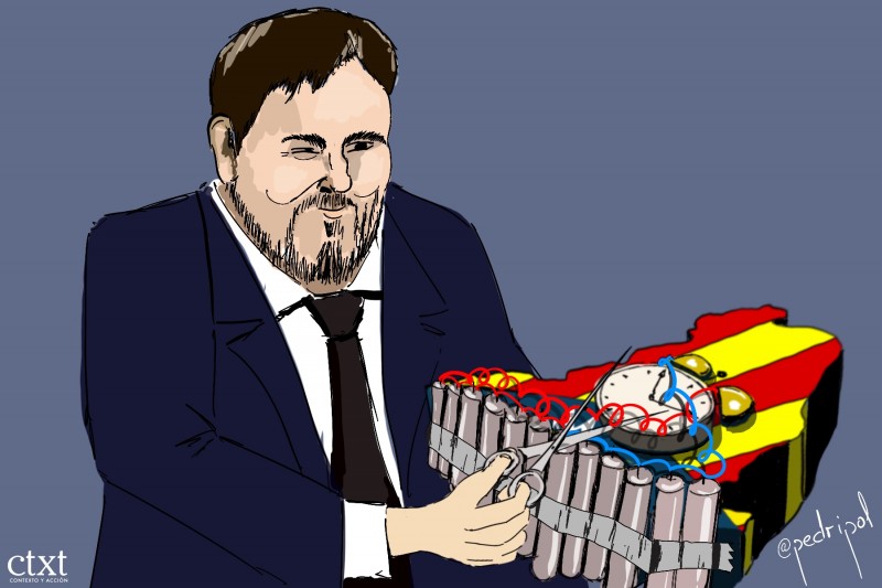 <p>Oriol Junqueras, conflicto catalán </p>