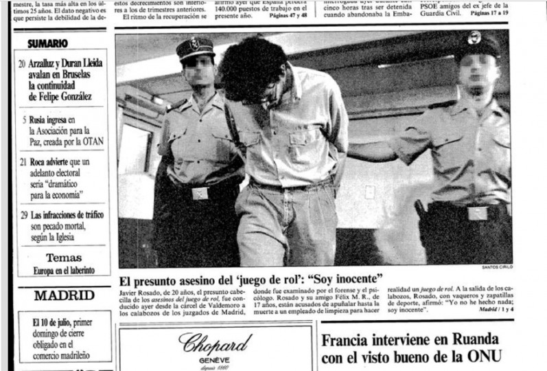 <p>Fragmento de la portada de 'El País' del 23 de junio de 1994.</p>