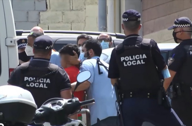 <p>Expulsión de menores no acompañados en Ceuta (España).</p>