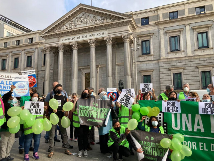 <p>Manifestación de #OtoñoCaliente por una #LeyDerechoVivienda del pasado 2 de octubre.</p>