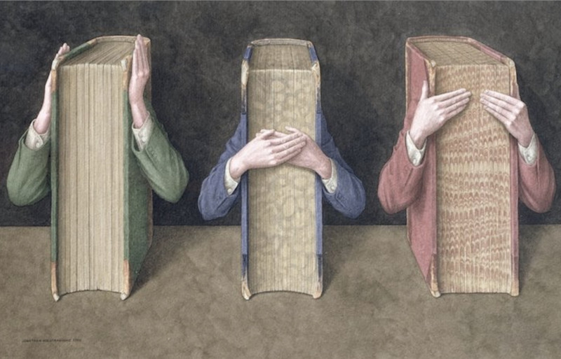 <p><em>Three wise books</em> (<em>Tres libros sabios</em>).</p>