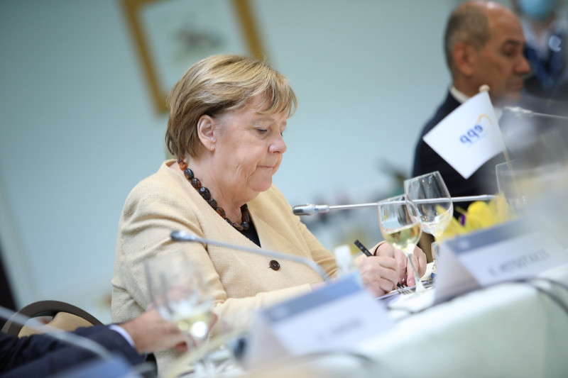 <p>Angela Merkel en la cumbre del Partido Popular Europeo celebrada el 21 de octubre en Bruselas.</p>