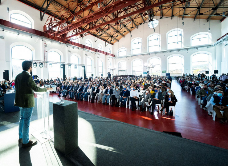 <p>Pablo Casado participa en la clausura del congreso de los populares en Castilla-La Mancha.</p>