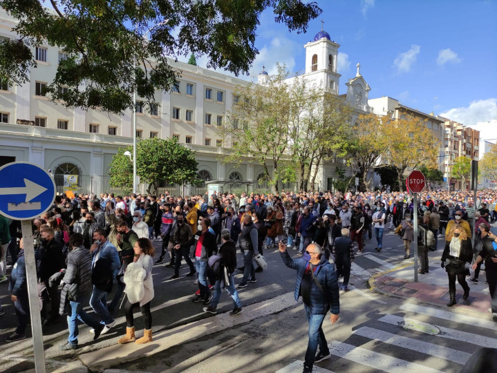 <p>Los trabajadores del metal se manifiestan en Cádiz, el 23 de noviembre, para reclamar mejoras laborales. </p>