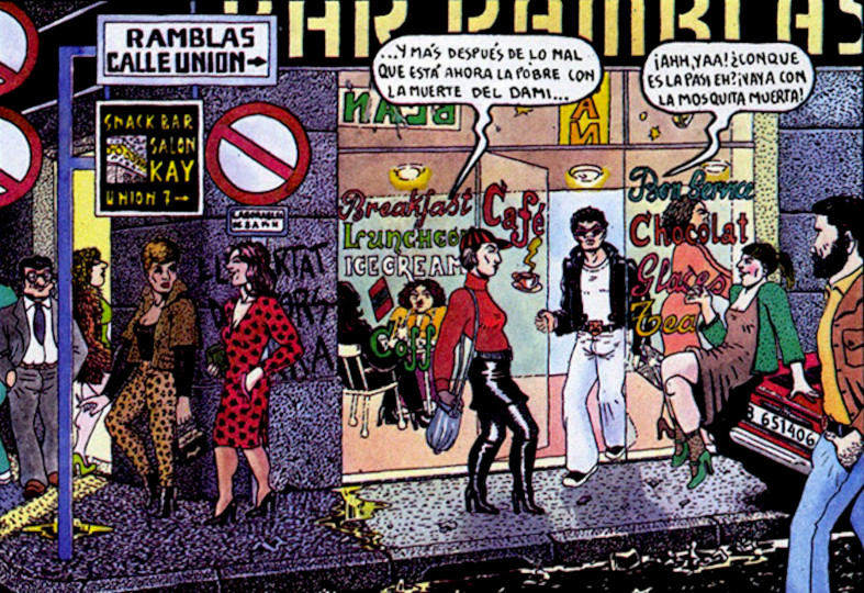 <p>Viñeta del cómic <em>Rambla arriba, Rambla abajo.</em></p>