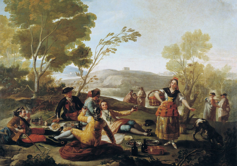 <p>'Merienda campestre' (1776) de Francisco de Goya.</p>