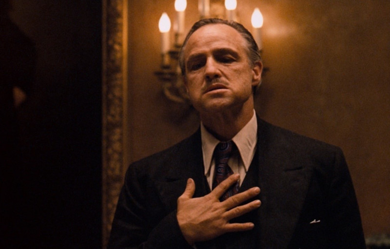 <p>Marlon Brando como don Vito Corleone en 'El Padrino'.</p>