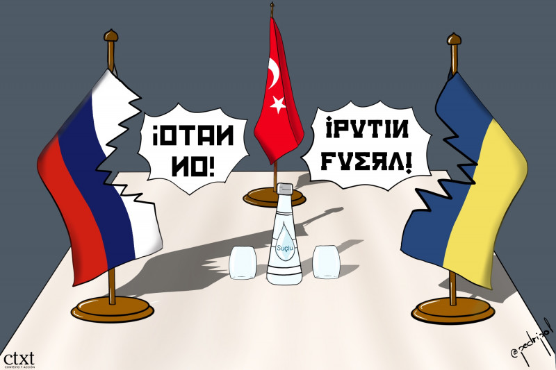 <p>Negociación, Turquía, Ucrania, Rusia </p>