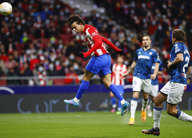 <p>João Félix, en la imagen, se coronó rey del Atleti con dos goles frente al Alavés. </p>
<p> </p>
<p> </p>