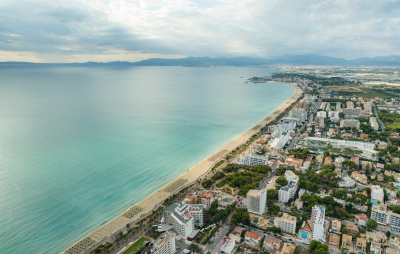 <p>Imagen aérea de la costa mallorquina. </p>