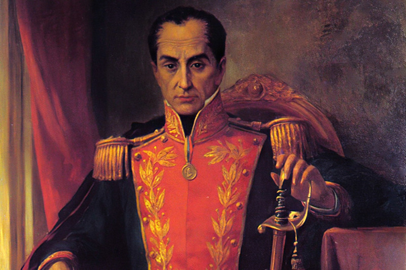 <p>Retrato de Simón Bolívar.</p>