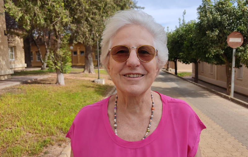 <p>Carmen Negrín, nieta del último presidente de la República, Juan Negrín, posa durante la entrevista. </p>