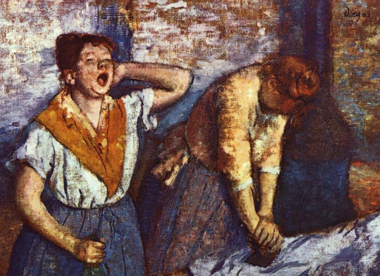 <p>Las planchadoras (Edgar Degas, 1886).</p>