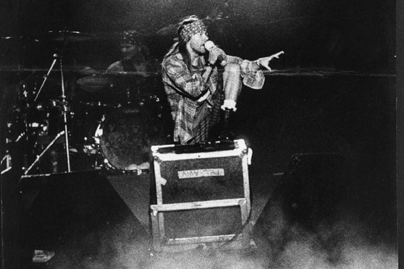 <p>Axl Rose durante un concierto en el Estadio Monumental de Buenos Aires en 1992.</p>