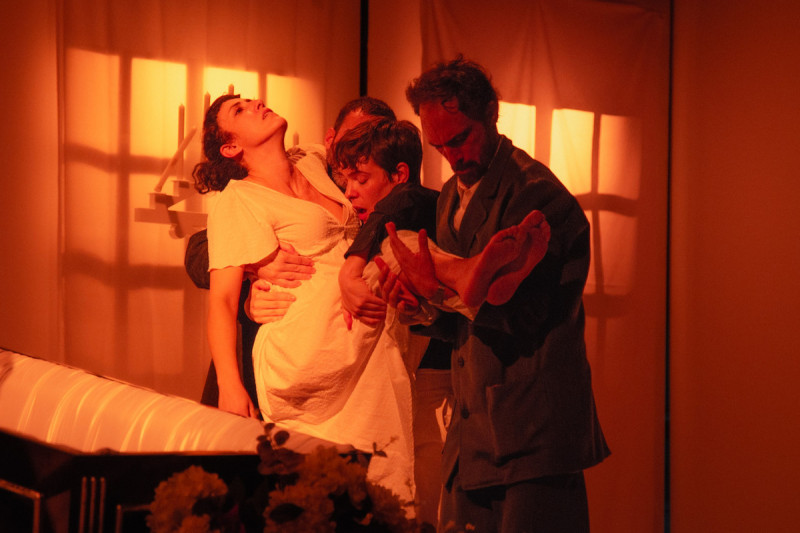 <p>Fotografía tomada durante una función de 'La voluntad de creer', obra teatral de Pablo Messiez.</p>