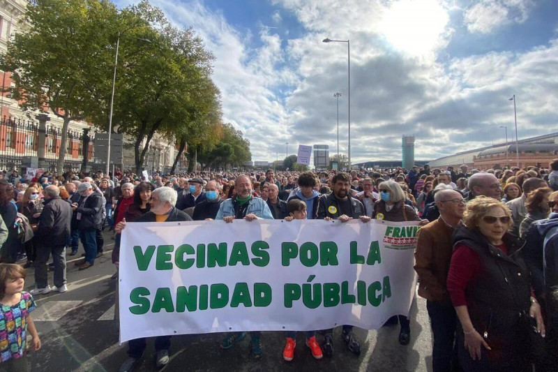 <p>Manifestación por la sanidad pública en Madrid el 13 de noviembre de 2022.</p>