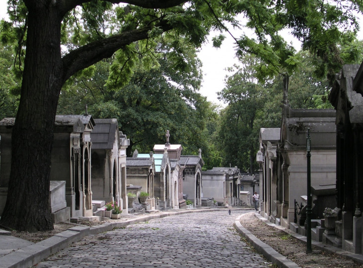<p>Cementerio de Père-Lachaise, en París. </p>