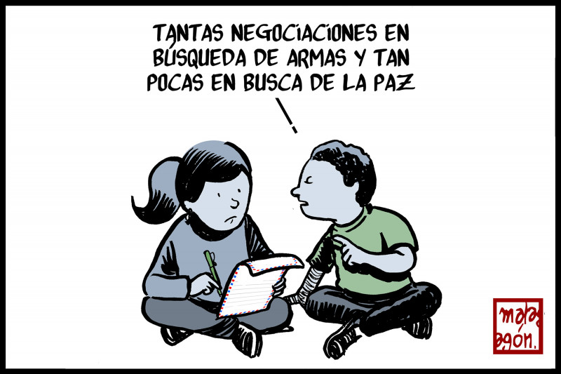 <p>Negociaciones belicistas.</p>