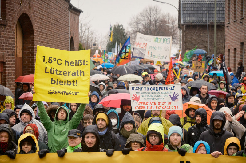 <p>Protesta en Lützerath contra la ampliación de una mina de lignito.</p>