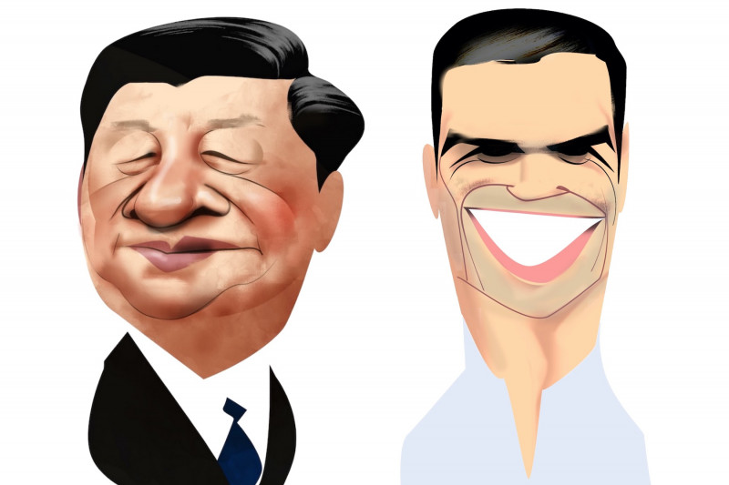 <p>Xi Jinping y Pedro Sánchez. <strong>/ Luis Grañena</strong></p>