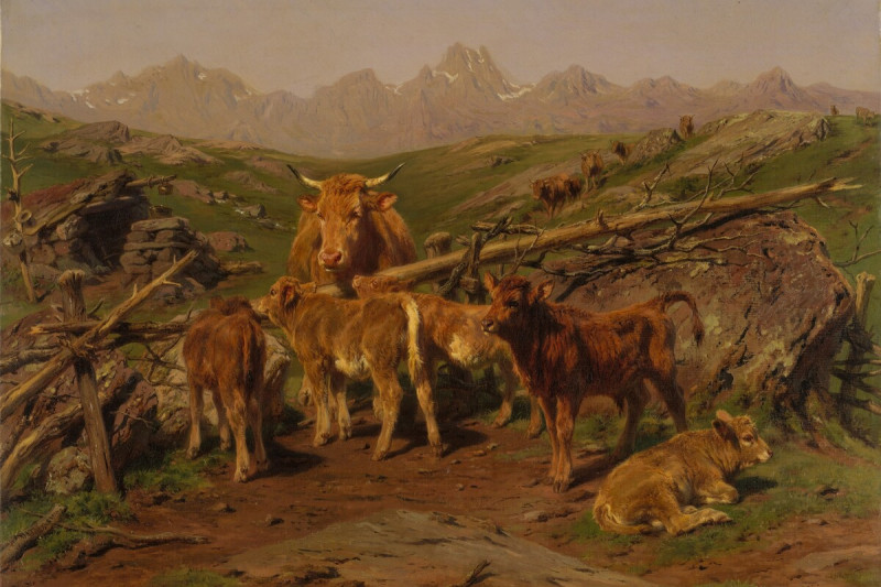 <p>‘Weaning the calves’ (1879), de Rosa Bonheur.</p>