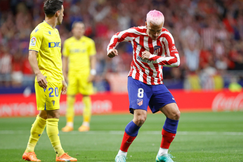 <p>Griezmann celebrando el primer gol. <strong>/ Atlético de Madrid</strong></p>