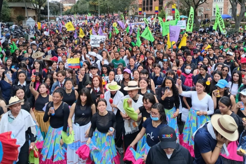 <p>Manifestación a favor de las reformas sociales de Gustavo Petro, el 7 de junio de 2023. / <strong>@petrogustavo</strong></p>