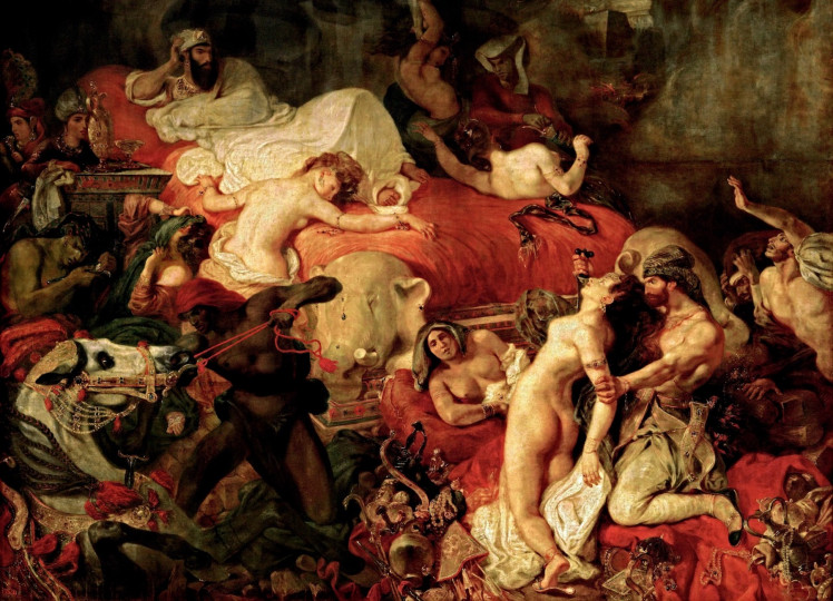 <p><em>La muerte de Sardanápalo </em>(1827) <strong>/ Eugène Delacroix</strong></p>