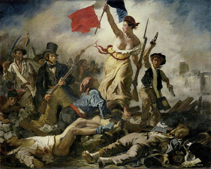 <p><em>El 28 de Julio o La libertad guiando al pueblo</em> (1830). / <strong>Eugène Delacroix</strong></p>