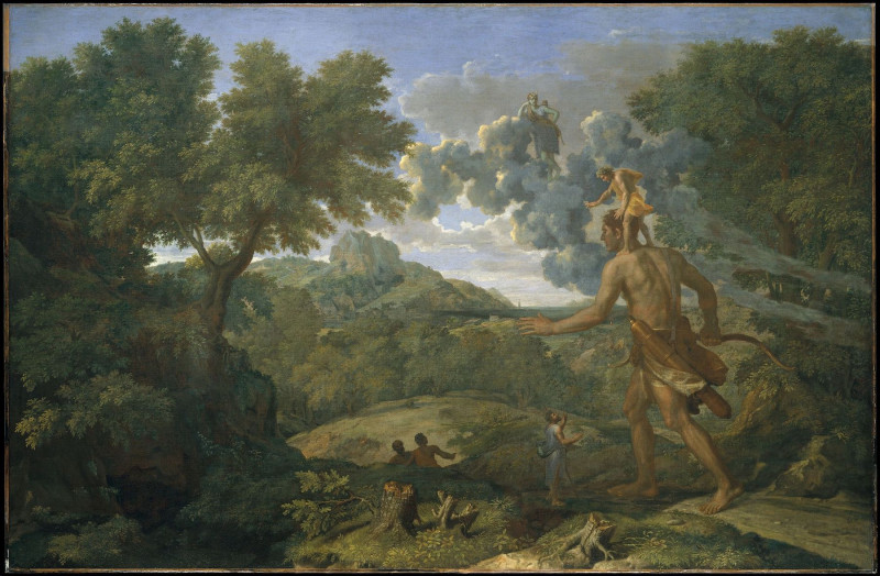 <p>Orión ciego en busca del sol naciente, de Poussin. / <strong>CC</strong></p>