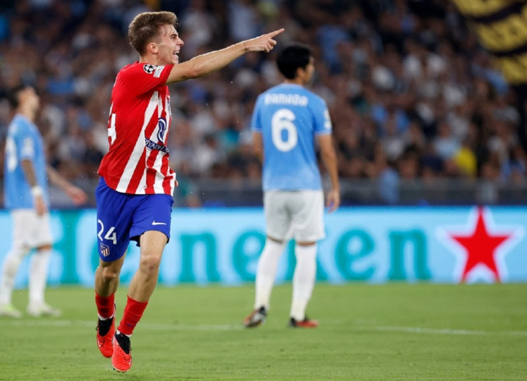 <p>Pablo Barrios celebra su gol. / <strong>Ángel Gutiérrez (Club Atlético de Madrid)</strong></p>