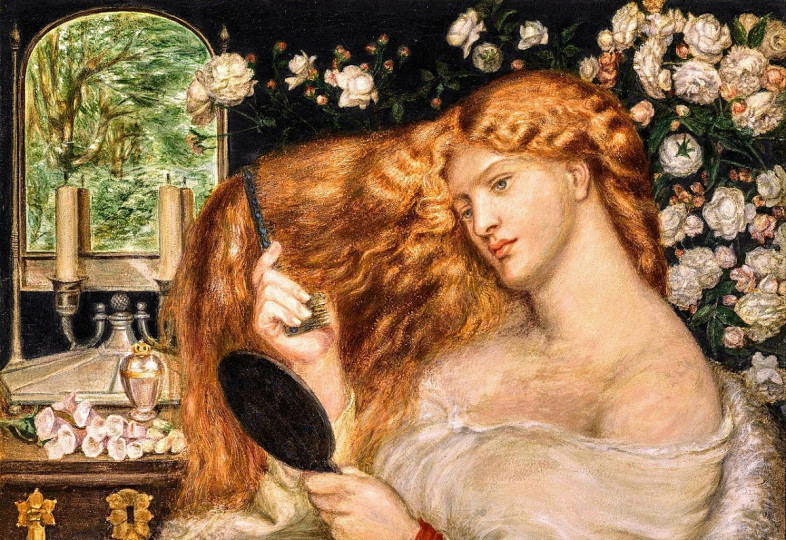 <p>Fragmento de 'Lady Lilith', pintura de 1867 de Dante Gabriel Rosetti.</p>