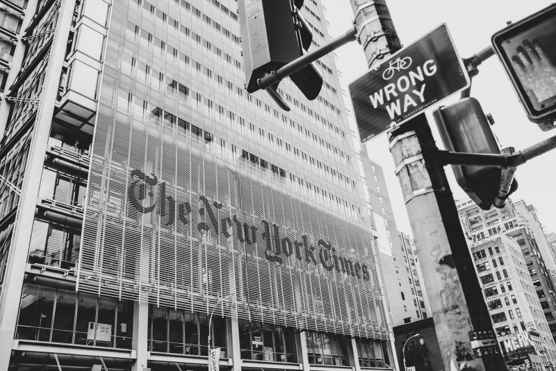 <p>La sede de 'The New York Times' en Nueva York. / <strong>Jakayla Toney (Unsplash)</strong></p>