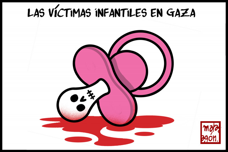 <p><em>Las víctimas infantiles en Gaza.</em> / <strong>Malagón</strong></p>