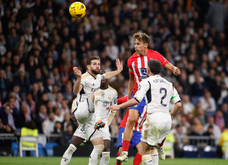 <p>Llorente anotó el gol del empate de cabeza en el descuento. / <strong>Álvaro Campo (Club Atlético de Madrid)</strong></p>