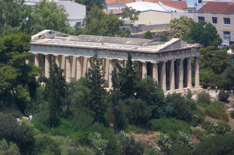 <p>Hefestión, el templo que coronaba el ágora de Atenas. / <strong>Guillaume Piolle</strong></p>