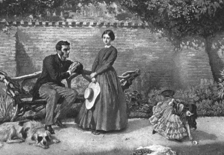 <p><em>Rochester y Jane Eyre</em>. / <strong>Acuarela de Frederick Walker</strong>  </p>