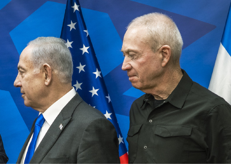 <p>El primer ministro israelí Benjamin Netanyahu y su ministro de Defensa Yoav Gallant en Tel Aviv, Israel, el 13 de octubre de 2023. / <strong>Chad J. McNeeley</strong></p>