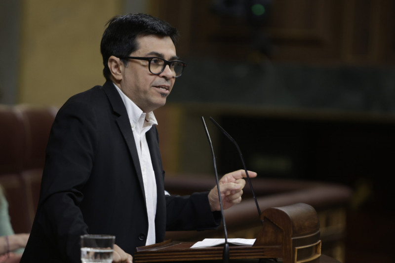 <p>Gerardo Pisarello, durante el debate sobre la Proposición de Ley Orgánica de amnistía, el 30 de mayo. / <strong>Verónica Poveda (Congreso de los Diputados)</strong></p>