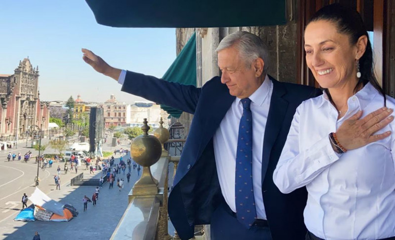 <p>AMLO publicó en redes sociales en 2020 esta foto junto a Claudia Sheinbaum, entonces jefa de Gobierno de la Ciudad de México.</p>