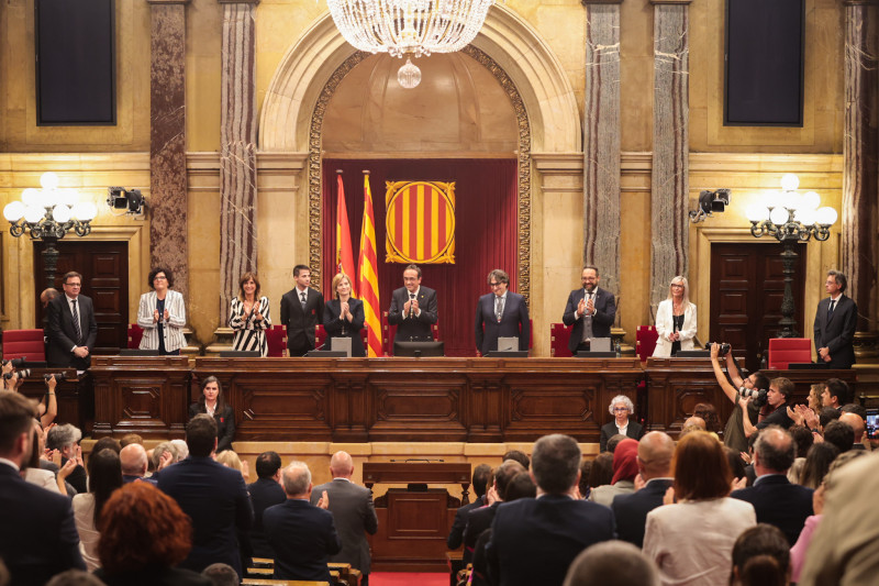 <p>Josep Rull es elegido presidente del Parlament el 10 de junio. / <strong>Parlament.cat</strong></p>