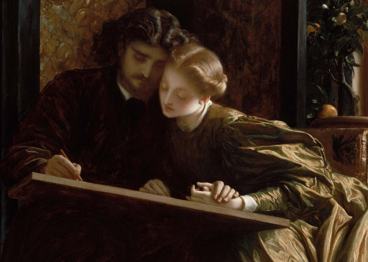 <p><em>La luna de miel del pintor</em> (Frederic Leighton,1864).</p>